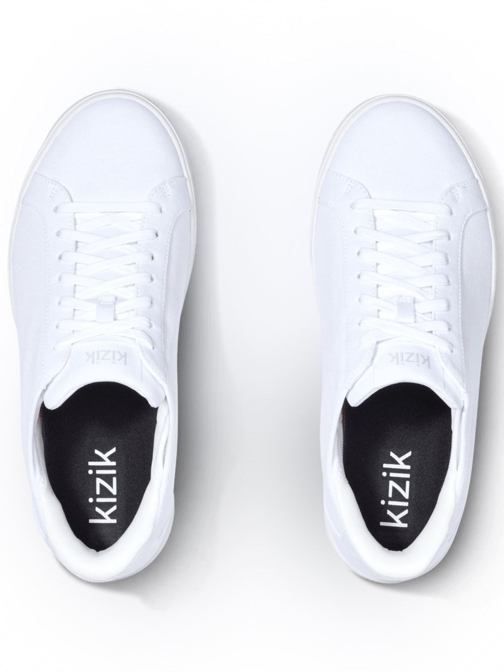 Kizik Men's White Low-Profile Sneakers